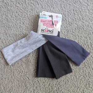 Scunci Black and Gray Headbands